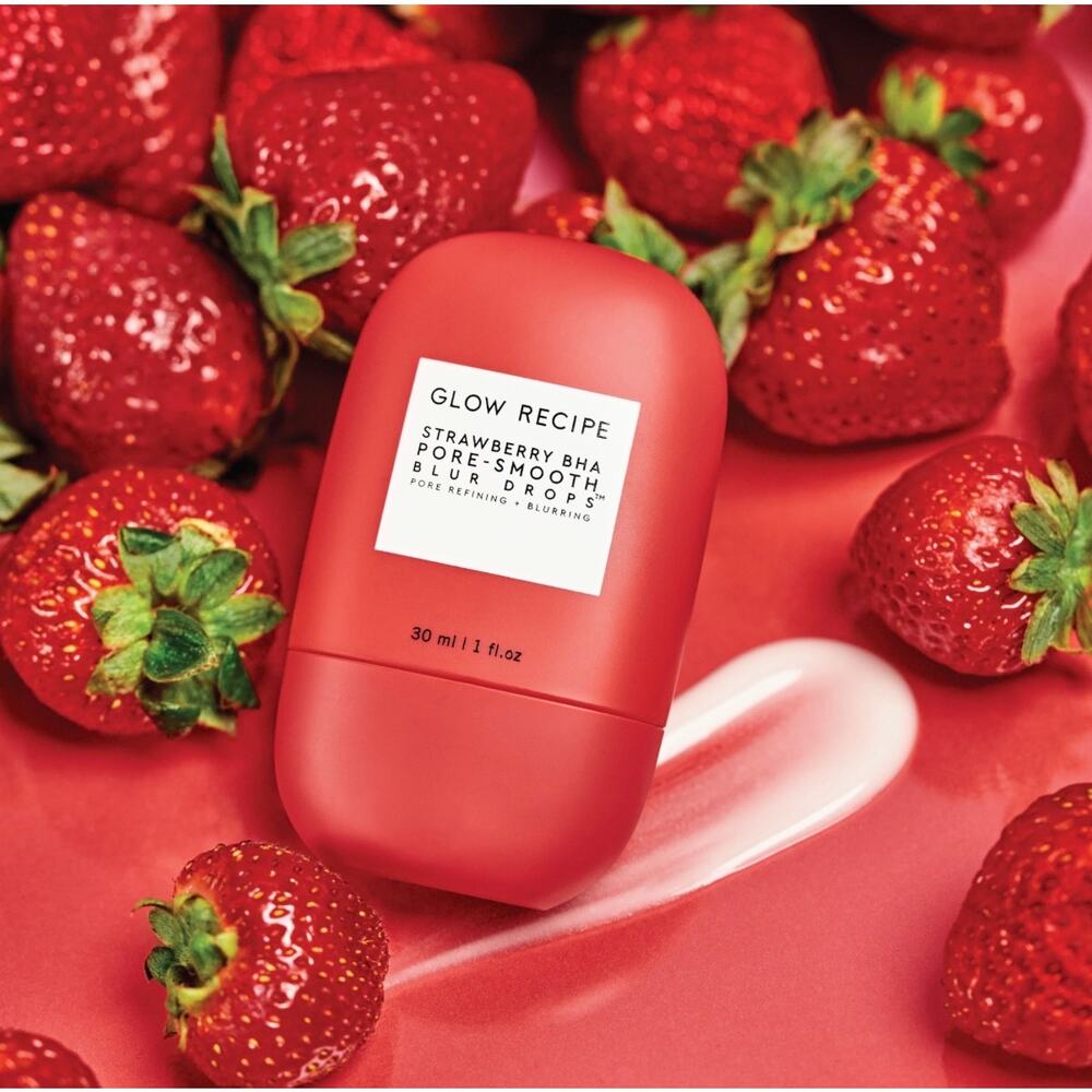 $32 New Glow Recipe Strawberry BHA Pore-Smooth Blur Drops